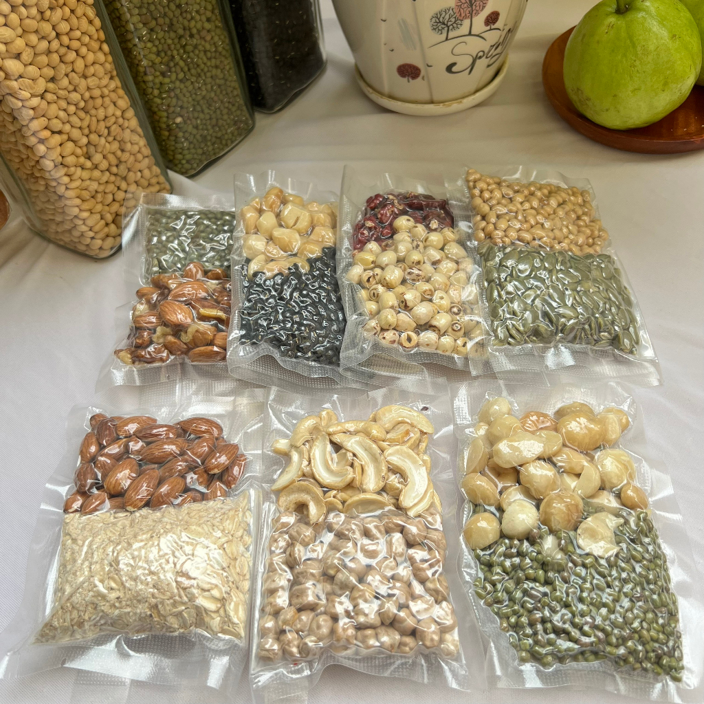 (TẶNG MUỐI HỒNG) Set hạt làm sữa 50gr dùng cho máy làm sữa mini 600ml.
