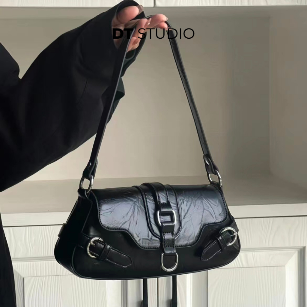 Túi xách nữ cao cấp kiểu Pháp túi đeo vai sát nách da PU nhân tạo DT006