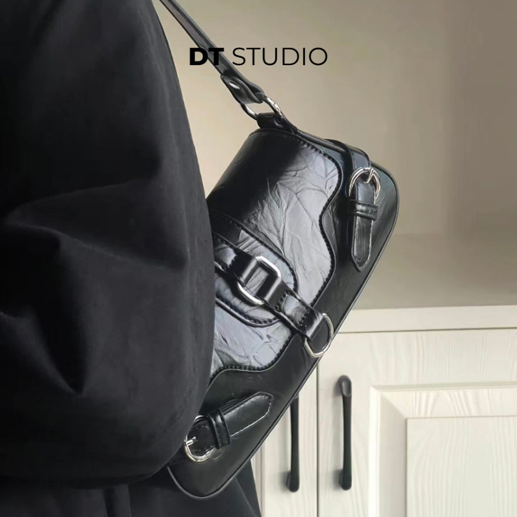 Túi xách nữ cao cấp kiểu Pháp túi đeo vai sát nách da PU nhân tạo DT006