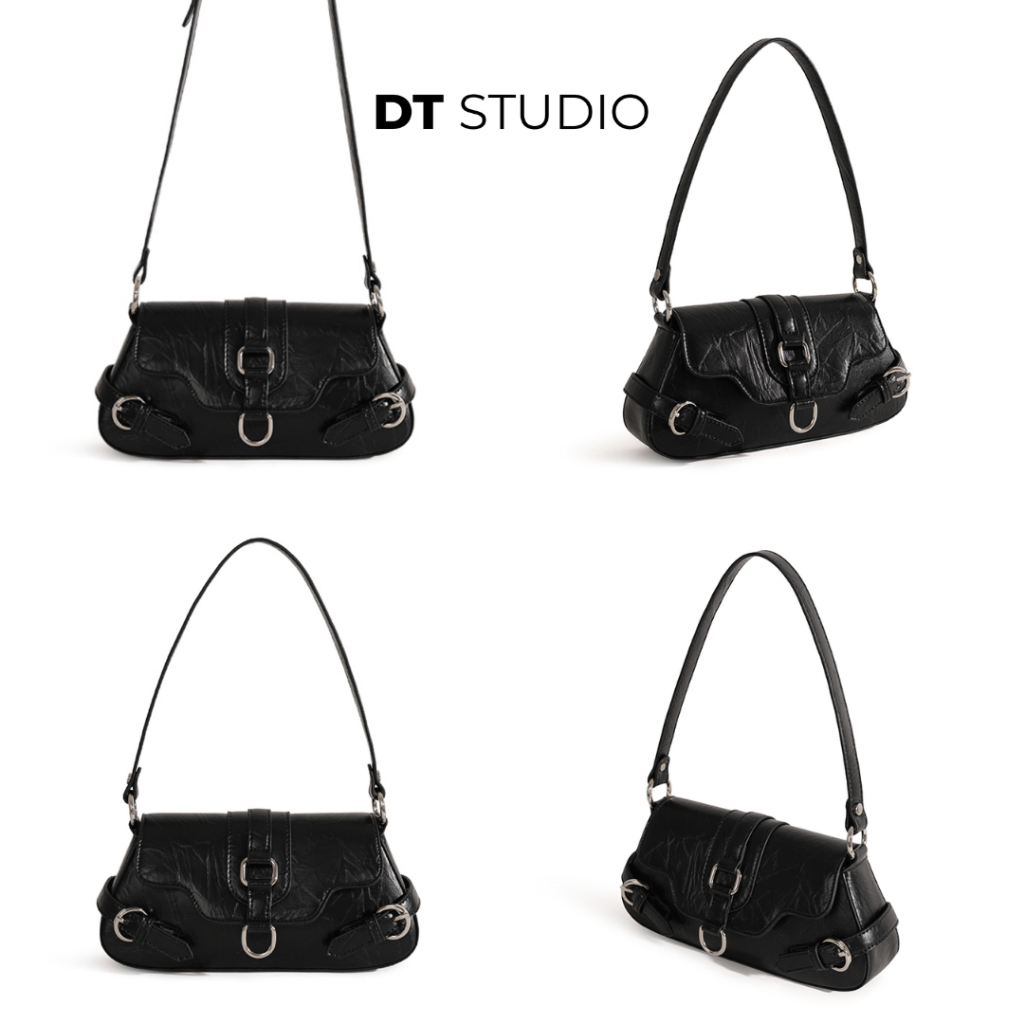 Túi xách nữ cao cấp kiểu Pháp túi đeo vai sát nách da PU nhân tạo DT006