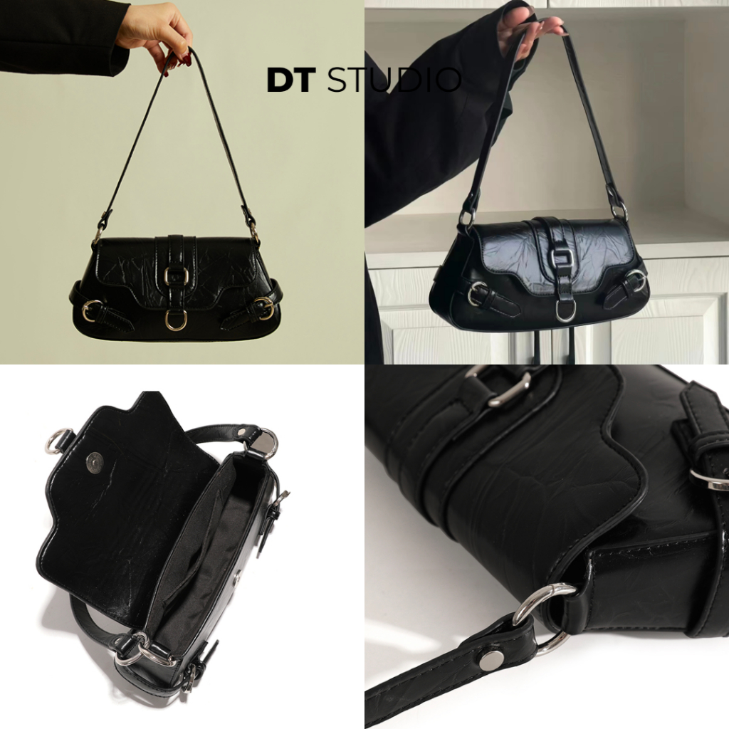 Túi xách nữ cao cấp kiểu Pháp túi đeo vai sát nách da PU nhân tạo DT006