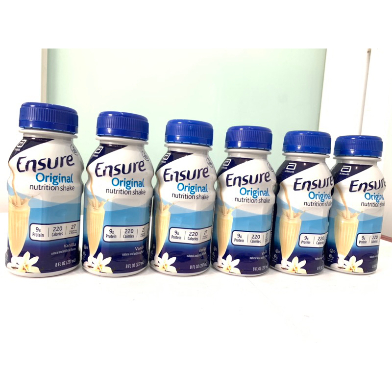 SỮA ENSURE NƯỚC hương Vani Ensure Original 237ml lốc 6 chai