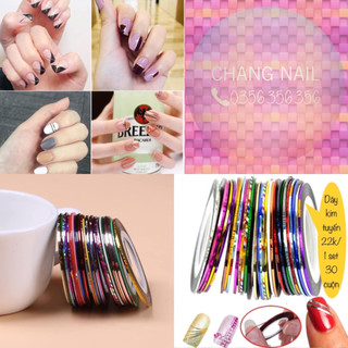 set dây kim tuyến gắn móng