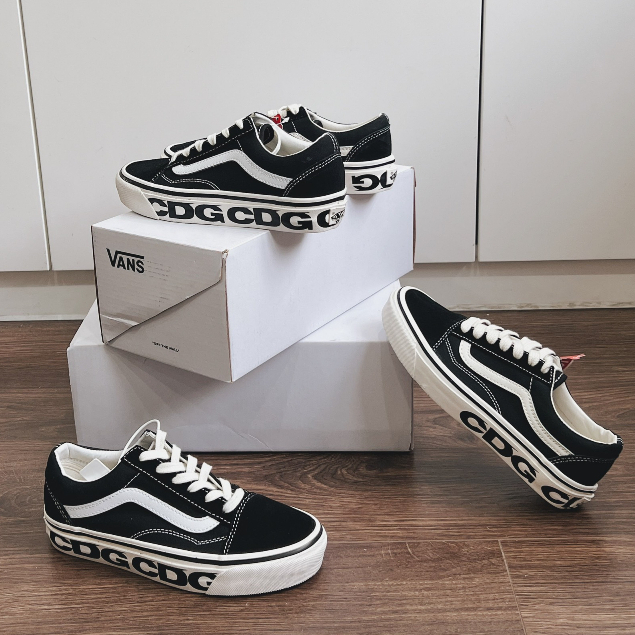 |Ảnh thật-Có sẵn|Giày sneaker VANS VAULT X CDG-Full box