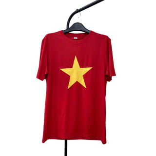 Áo cờ đỏ sao vàng người lớn trẻ em chất cotton