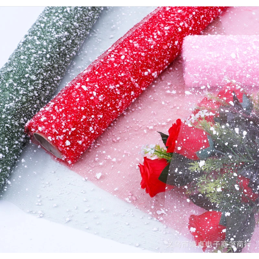 Cuộn lưới tuyết  gói hoa, trang trí oản tài lộc, tráp bánh,...