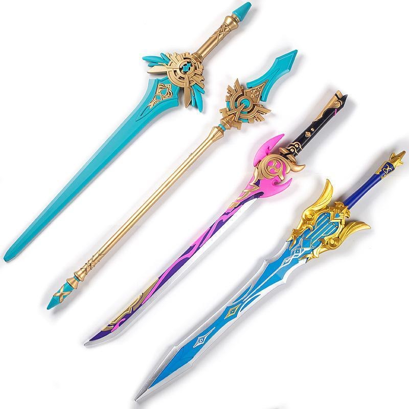 Đạo cụ Cosplay mô hình kiếm Genshin Impact đầy đủ tất cả mẫu bằng nhựa PU dài 1 mét