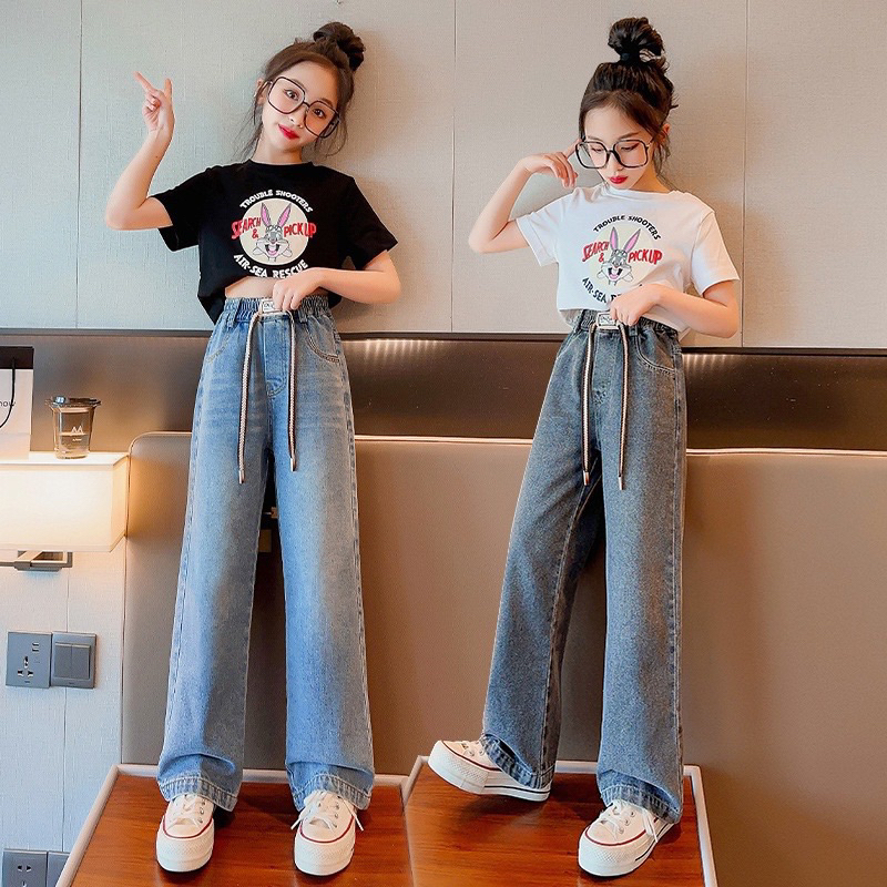 Quần jean Xuông Đại cồ cho bé gái 25-45kg