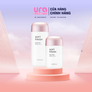 [Hàng công ty ]  Kem chống nắng Missha Soft Finish 70ml ̣(hồng) - kem chống nắng nâng tone dưỡng ẩm