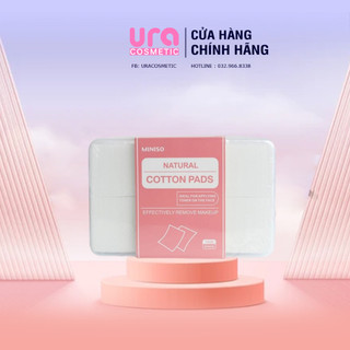 Gói - hộp bông tẩy trang Miniso 180miếng - 1000 miếng Nhật Bản