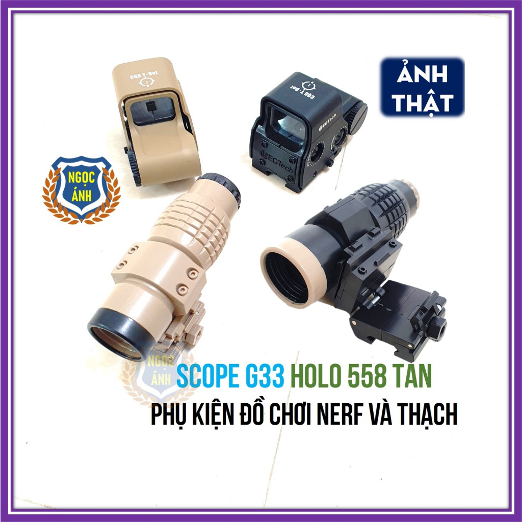 Phụ Kiện 558 và G33 Cao Cấp Màu Đen và Tan - Đồ Chơi Ngọc Ánh