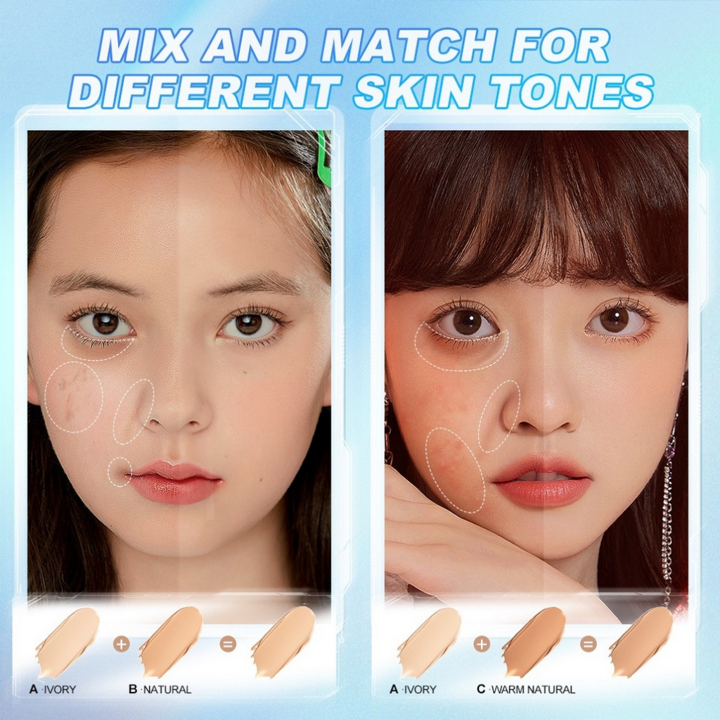 SACE LADY trang điểm làm đẹp Kem che khuyết điểm 15g không phai chống nước và mồ hôi làm sáng da chất lượng cao