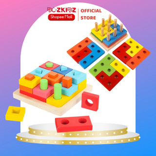 Đồ chơi xiên cọc zic zắc bằng gỗ cho bé - DOZKIDZ