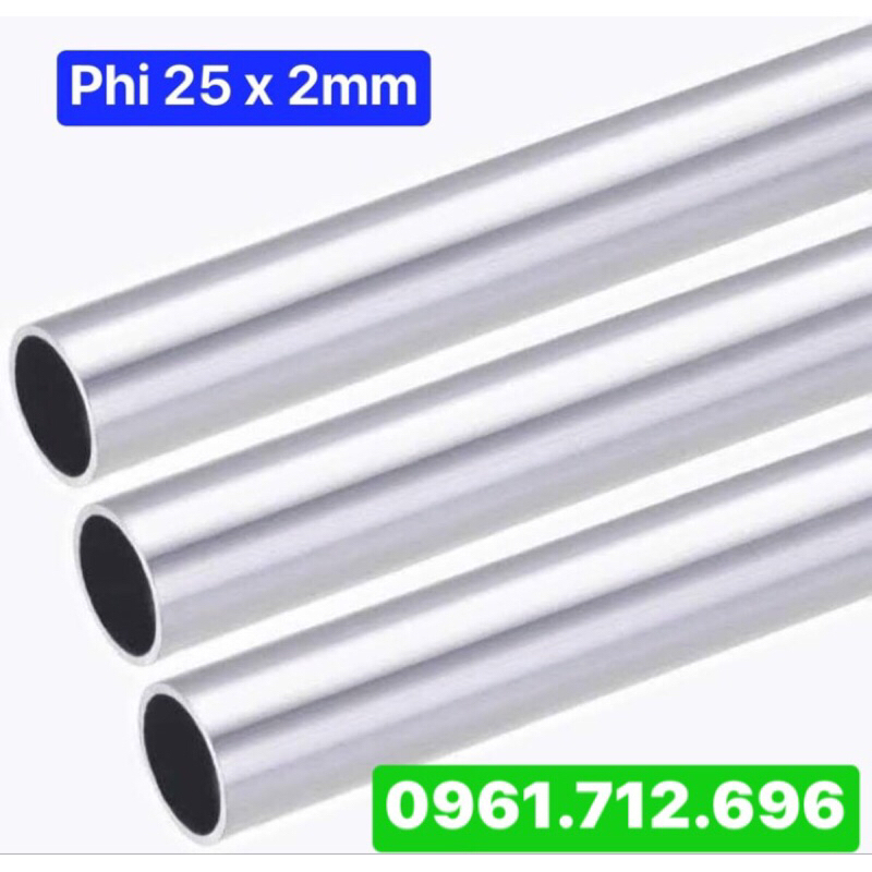 Ống nhôm phi 25mm x 2mm x 3m
