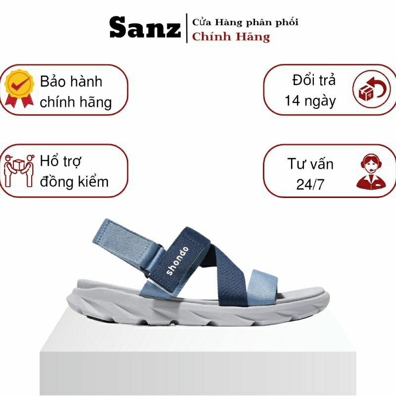 Giày Sandal Shondo Shat F6 Sport màu ombre xanh dương Chính Hãng 100%