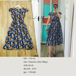 2hand đầm vintage nhật D909 tiembixanh
