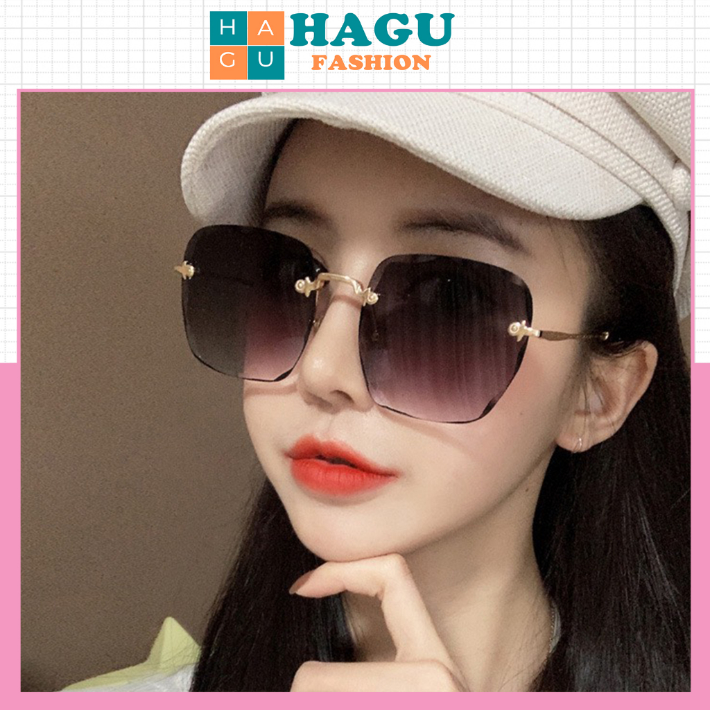 Kính Form vuông 339 kính mát Chất liệu xi ốc hàn quốc kiểu dáng hot trend