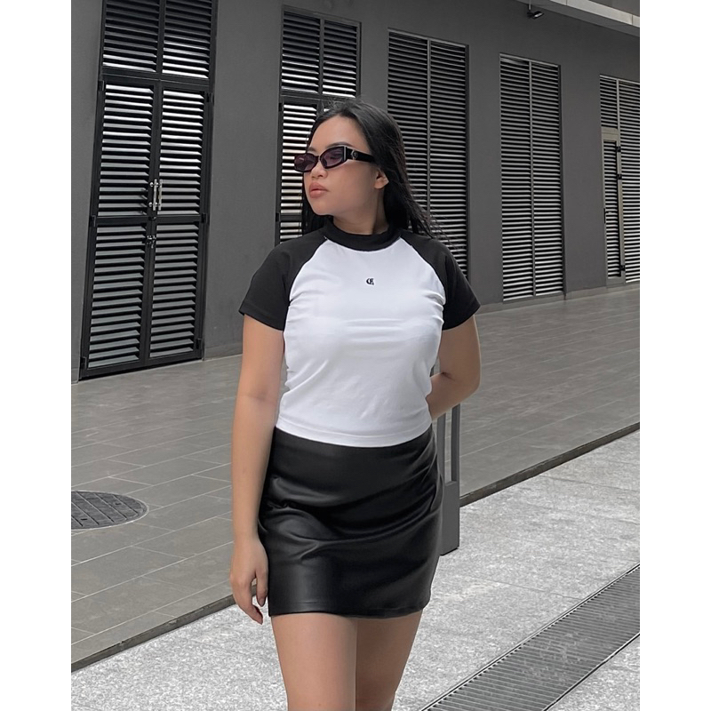 Chân váy da basic y2k Chlisty PU Leather Skirt co giãn 4 chiều dành cho nữ 40kg-80kg