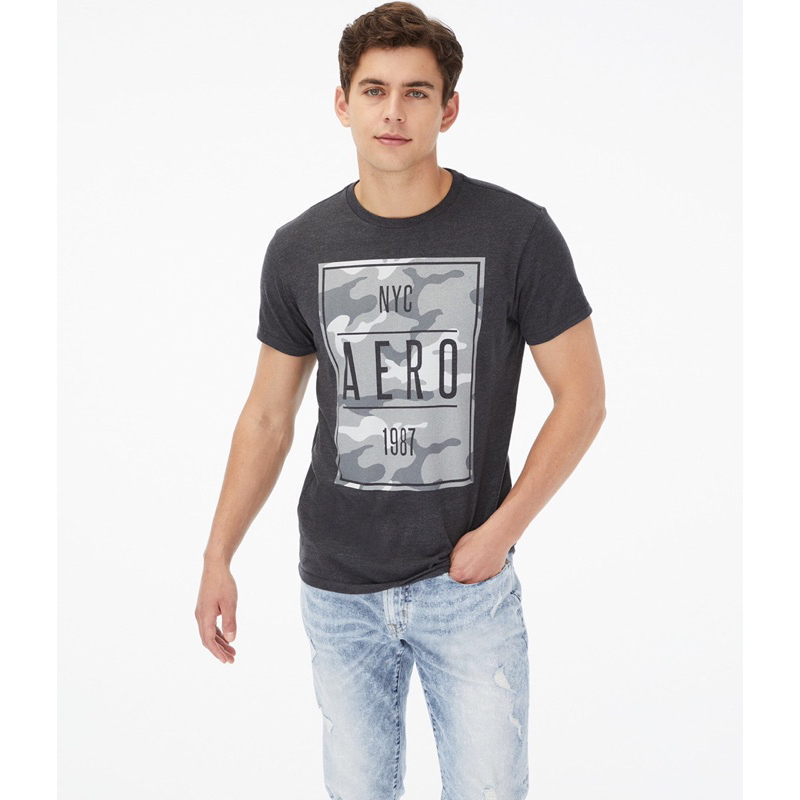 Áo Thun Nam AERO hàng xuất dư, vải cotton 100%, form đẹp.