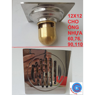 Ga thoát sàn , phễu thoát sàn chống mùi hôi inox 304 đuôi đồng to dày| ga thoát sàn toto