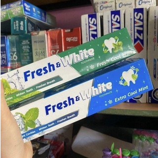 Kem đánh răng lion fresh & white 160g thái lan