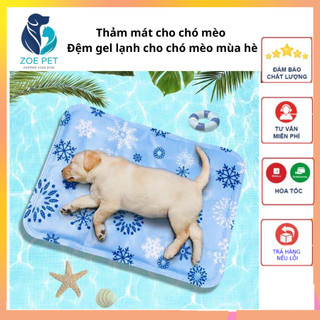 Thảm mát cho thú cưng – Đệm gel lạnh chống nóng cho chó mèo dễ làm sạch