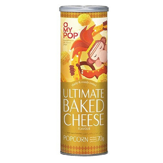 Snack bắp rang nổ omypop vị phô mai 70g bánh snack bắp rang bơ hộp