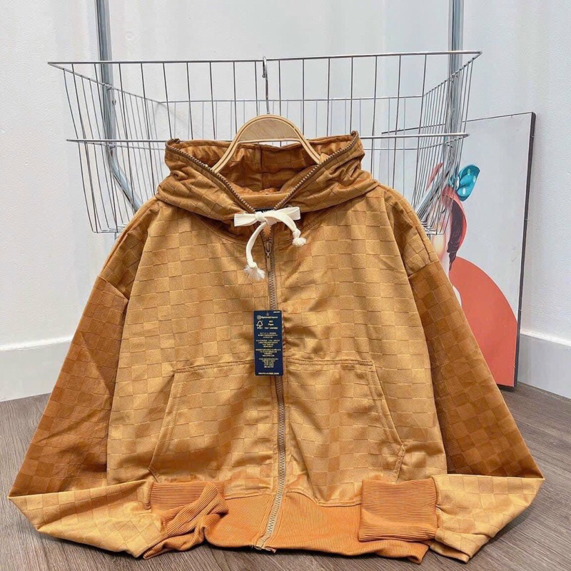 Áo khoác nam nữ nhung tuyết caro mịn 1 lớp chống nắng