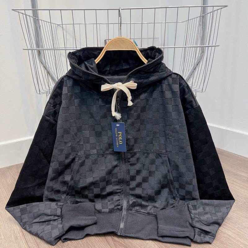 Áo khoác nam nữ nhung tuyết caro mịn 1 lớp chống nắng