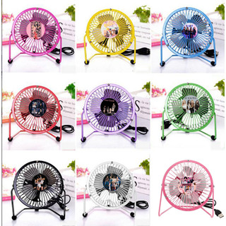 Quạt mini blackpink QSD6 quạt cắm cổng USB quạt để bàn để giường trẻ em