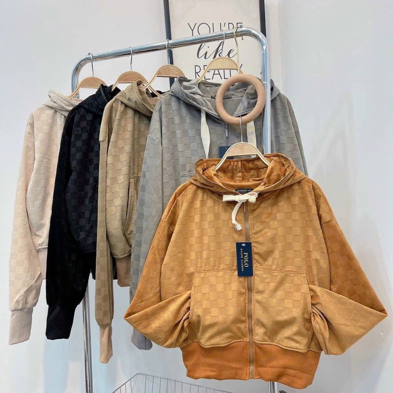 Áo khoác nam nữ nhung tuyết caro mịn 1 lớp chống nắng