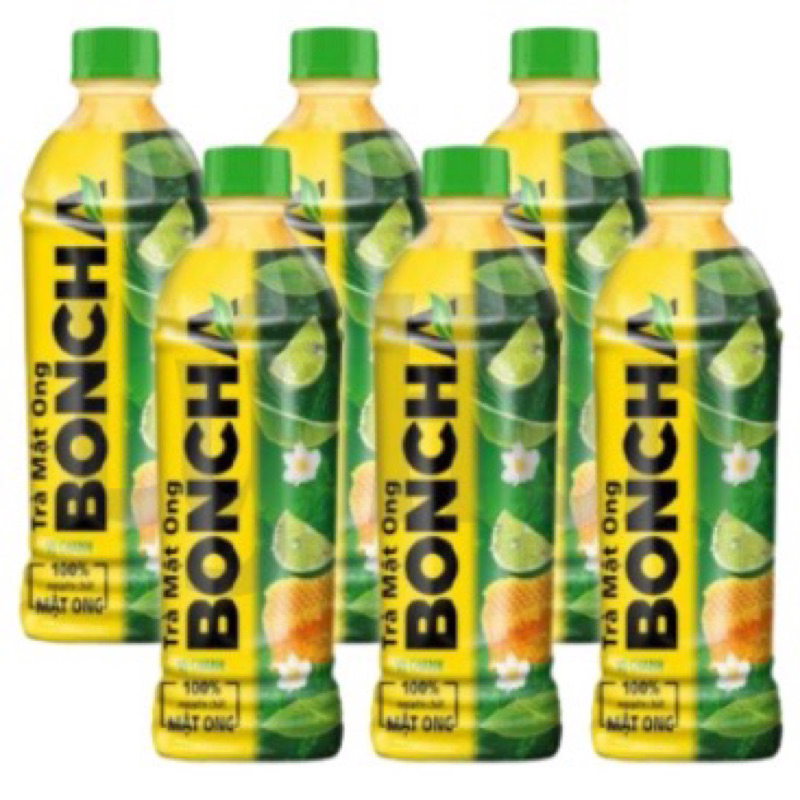Thùng 24 chai trà mật ong Boncha 455ml