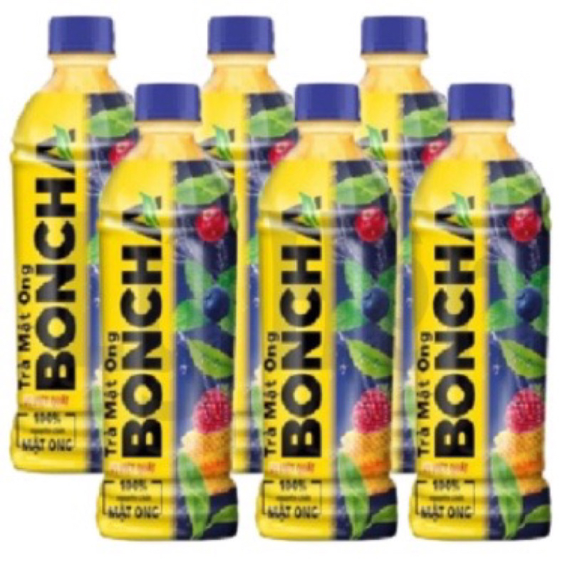 Thùng 24 chai trà mật ong Boncha 455ml