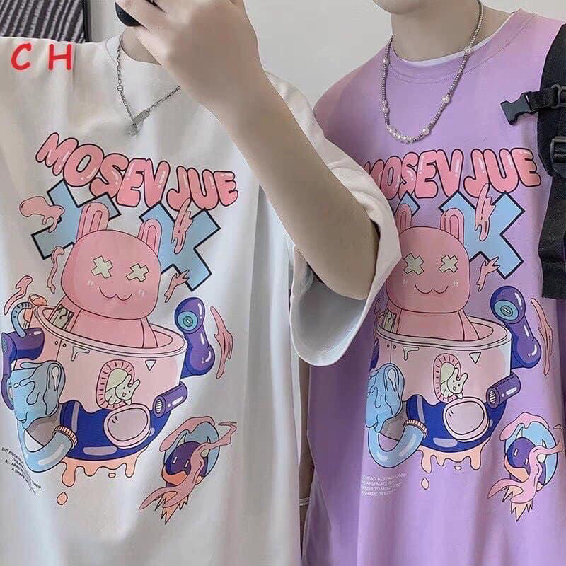 Áo thun cotton su form rộng tay lỡ - Move