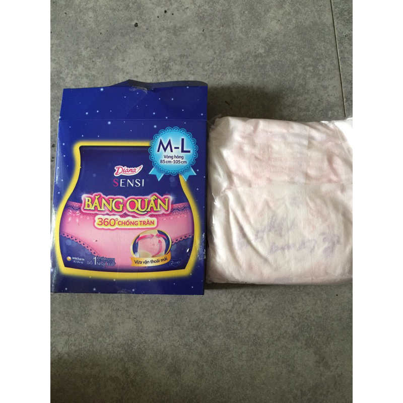 BĂNG VS   QUẦN DIANA 2  miếng M-L/S-M
