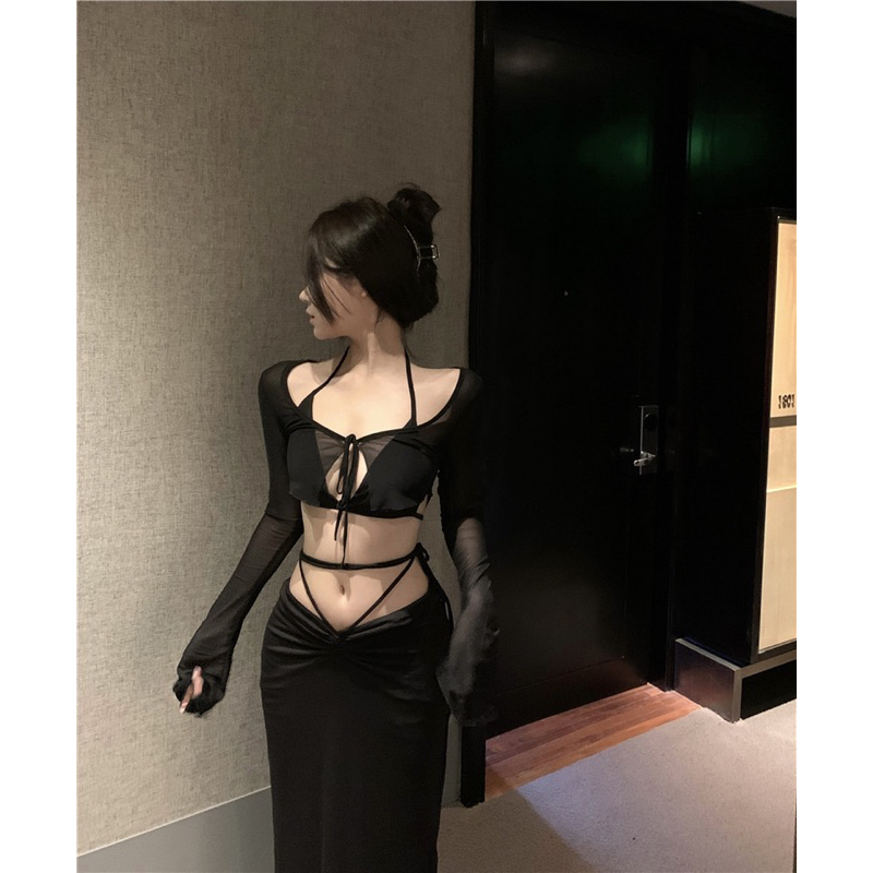 TKLIHN Váy dài ôm Body SEXY cắt xẻ cá tính HOT FASHIONITA 2023