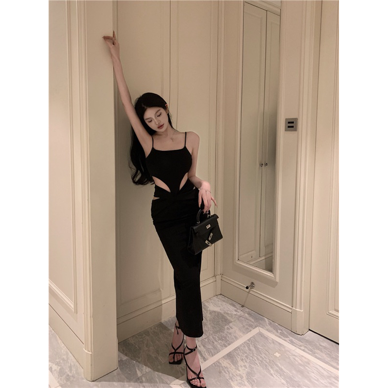 TKLIHN Váy dài ôm Body SEXY cắt xẻ cá tính HOT FASHIONITA 2023