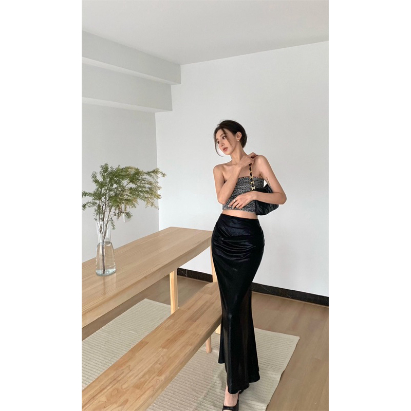 TKLIHN Váy dài ôm Body SEXY cắt xẻ cá tính HOT FASHIONITA 2023