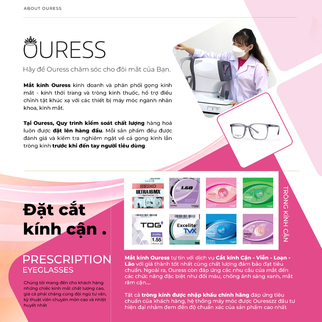 Gọng Kính 68110 TR90 Siêu Nhẹ Siêu Bền Thời Trang – Ouress