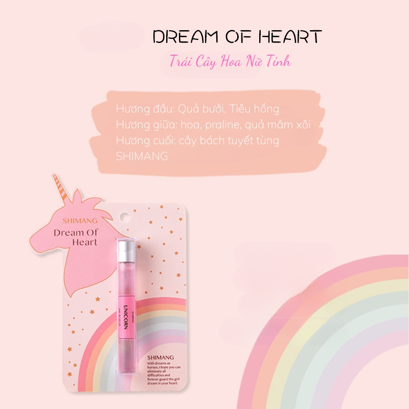 Nước Hoa Dạng Lăn Unisex Shimang 15ML Lưu Hương Thơm Lâu Mùi Hương Đa Dạng Siêu Dễ Thương