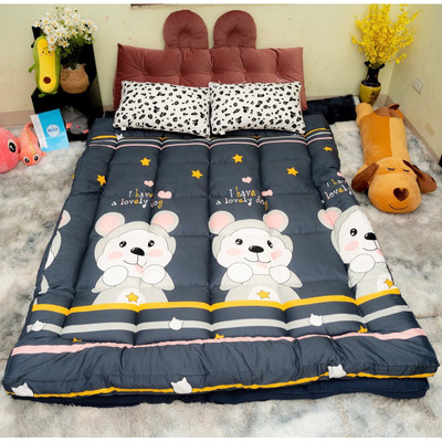Nệm Topper Chuột ghi Bo Decor Tấm làm mềm đệm siêu xinh