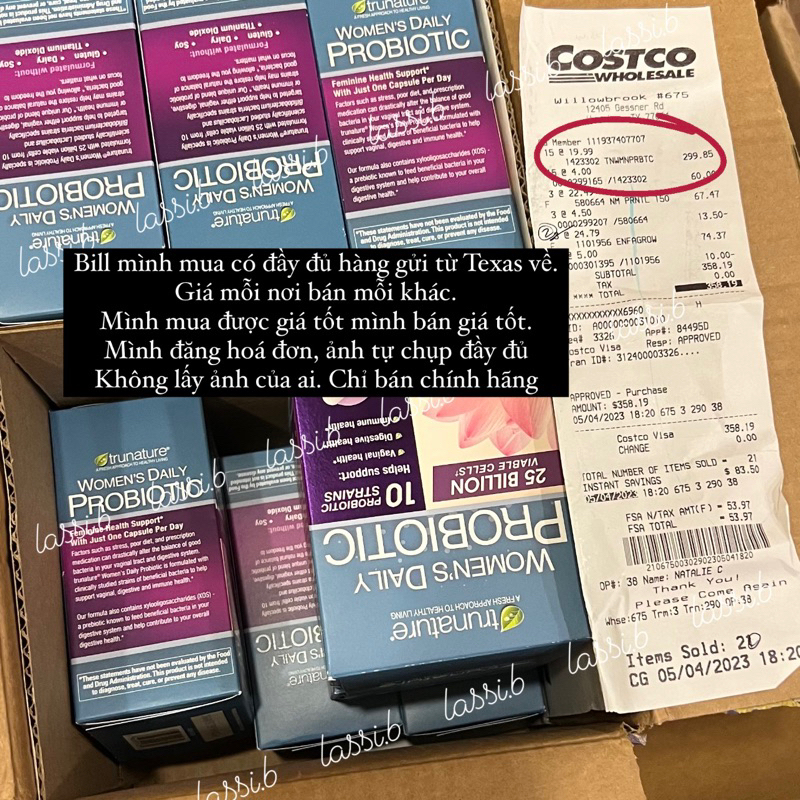 VIÊN UỐNG BỔ SUNG MEN VI SINH CHO PHỤ NỮ 25 TỶ LỢI KHUẨN WOMEN’S DAILY PROBIOTIC