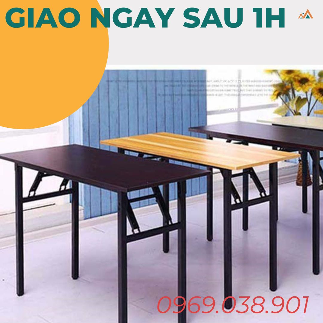 Bàn Làm Việc Gấp Gọn 1m2x60x75