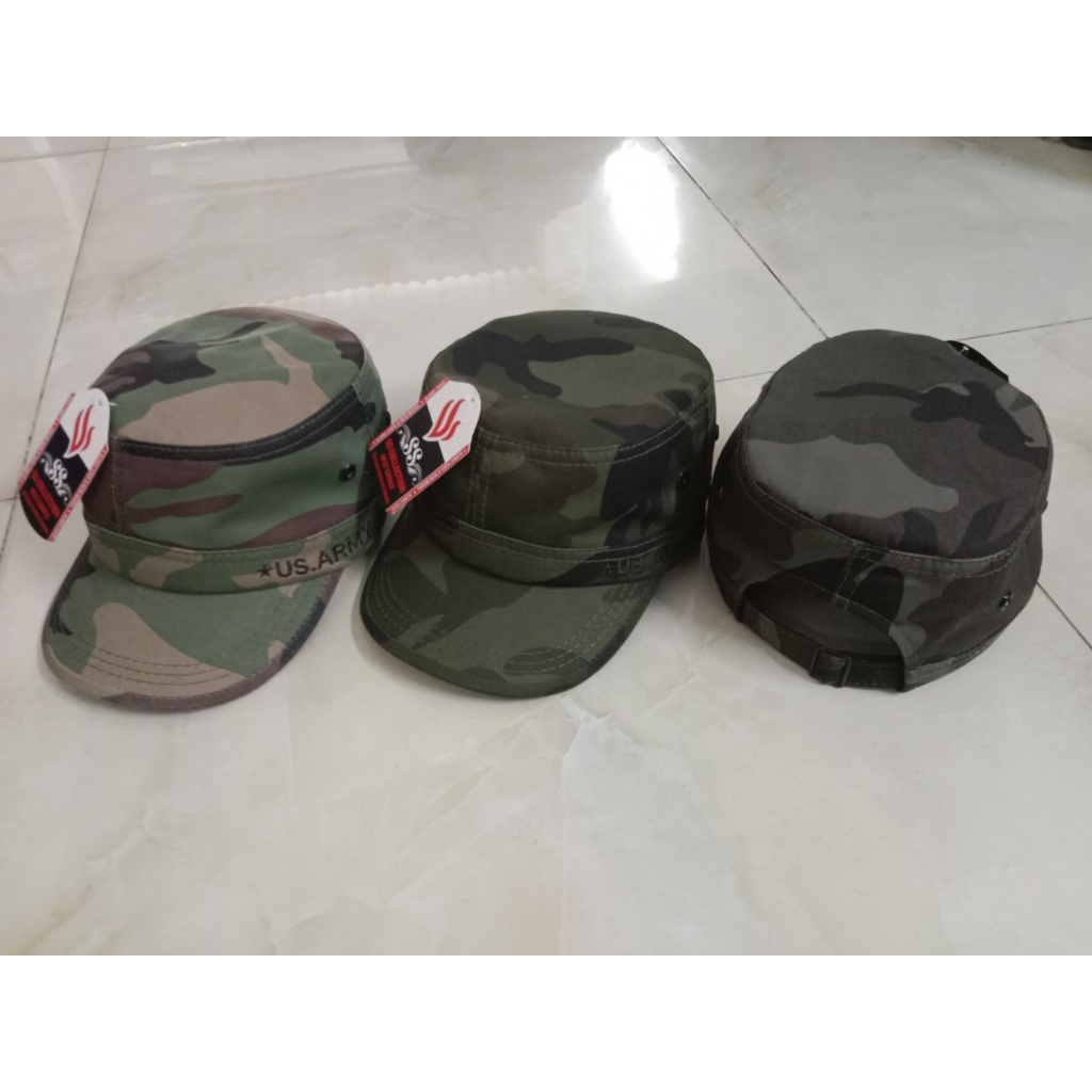 Nón lính rằn ri đầu bằng lưỡi ngắn 2 lớp. Hàng VNXK bản cao cấp FreeSize Unisex.