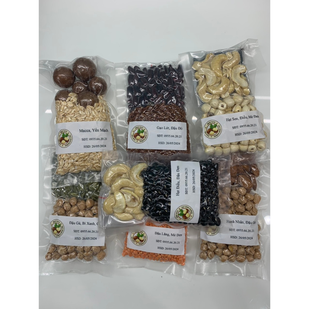 Sét hạt dinh dưỡng nấu sữa 700gram