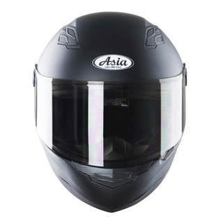 Mũ bảo hiểm Asia MT136 Đen nhám trơn (kính tùy chọn)