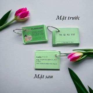 Thẻ Flashcard ngữ pháp N5 Tiếng Nhật (124 mẫu câu giáo trình minnano)