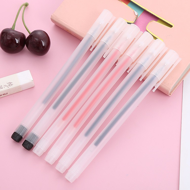 Bút Mực Gel Trơn Trong Suốt, Bút Bi Mực Gel Ngòi 0.5mm - tiny_minie
