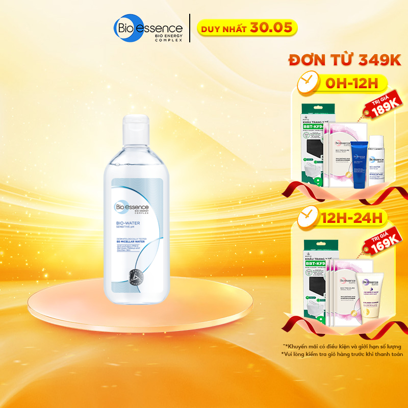 Nước tẩy trang ẩm mượt mịn màng Bio-Essence Bio-Water Bio-Essence Water Micellar Water 100ml