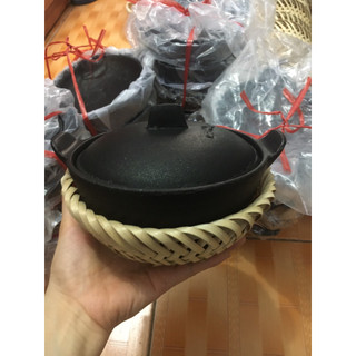 Rế tre lót nồi, tộ, niêu - đan bằng cật tre cứng
